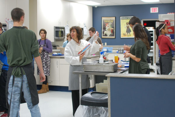 Students make their own "slow" fast food