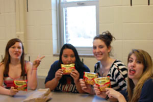 APRIL FOOLS:  Cafeteria moves to all-Ramen diet