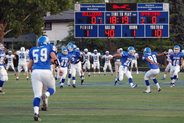 The score wasnt what the Bulldogs would have liked, but the boys football team still came out and competed hard.