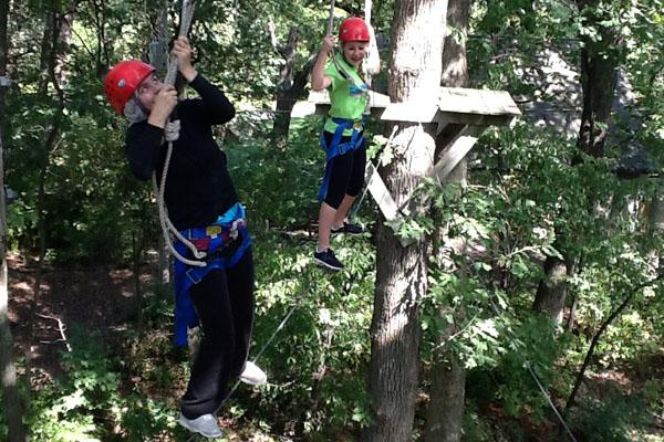 SEE Teams high ropes course induces panic, elation