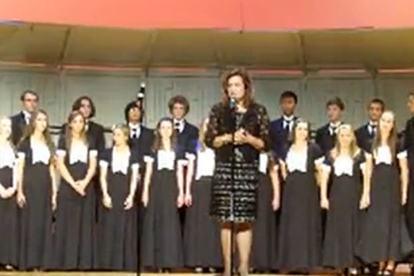 Now in a new role as Fine Arts Department Chair, Diane Marelli still had time to lead the RB Choir in its Fall Concert.