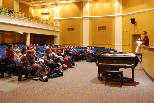 Students attend their first rehersal for the Spring Musical. This year, over 50 students are participating.