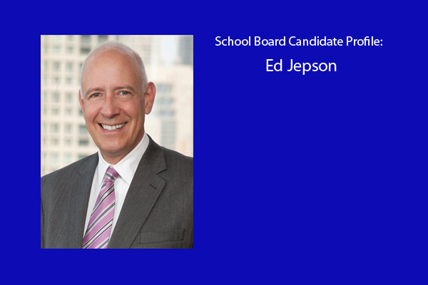 Ed Jepson is one of six candidates running for three positions on the RBHS school board.  The election will be held in April.  Jepson is running as a ticket with current board members Matthew Sinde and Mike Welch.