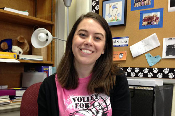 Erin Cunningham has returned to teach Social Studies at RB after studying at Northwestern and Brown.