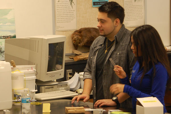 The flipped classroom has been changing instruction at RB.  Because students in Jame Holts AP Environmental Science class watched his lecture and took their notes for homework, they can spend their class time doing water quality testing.