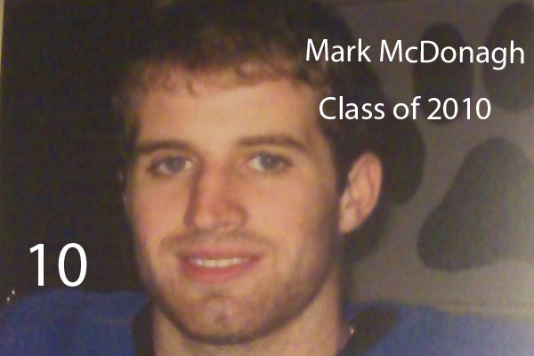 #10:  Mark McDonagh, Class of 2010