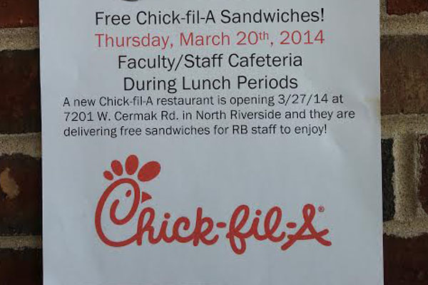 Eat more Chick-n?  At RB?