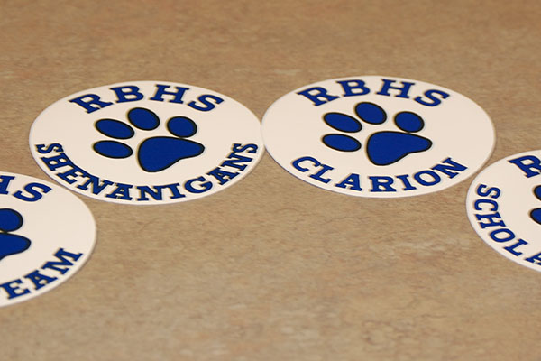 Decals like these are available for purchase through the PTO for all RB activities.