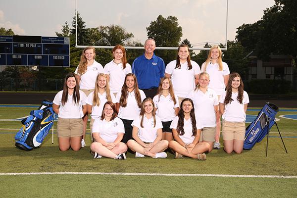 The girls golf team poses for a picture to mark the beginning of what is hopefully a successful team in the future.