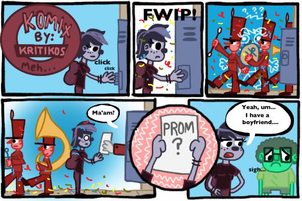 Komix by Kritikos:  Prom?  Ummm... nope.