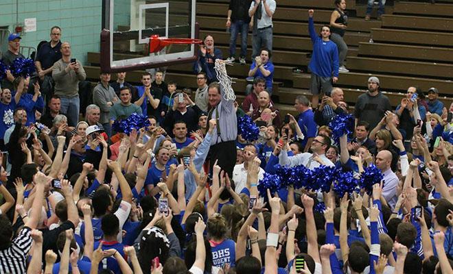 RB Coach Tom McCloskey  finally got over the hump and won RB its first Sectional Title