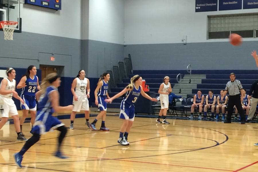 RB girls basketball plays at ICCP.