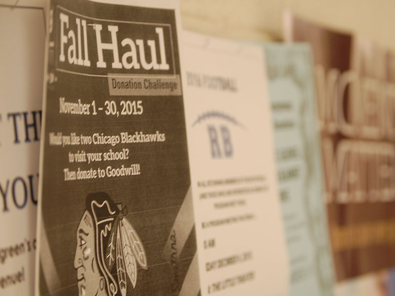 Through the month of November, the Fall Haul helped to collect over ten bags of items for Goodwill.