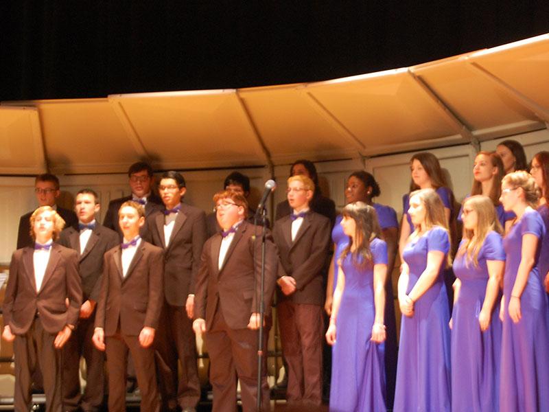 An image from the Winter Choir Concert.