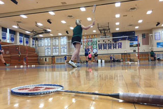 RB badminton takes on Plainfield Central.