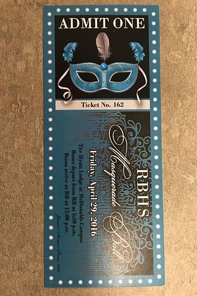 A 2016 RB Prom ticket. 