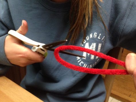 cut the pipe cleaners in half 
