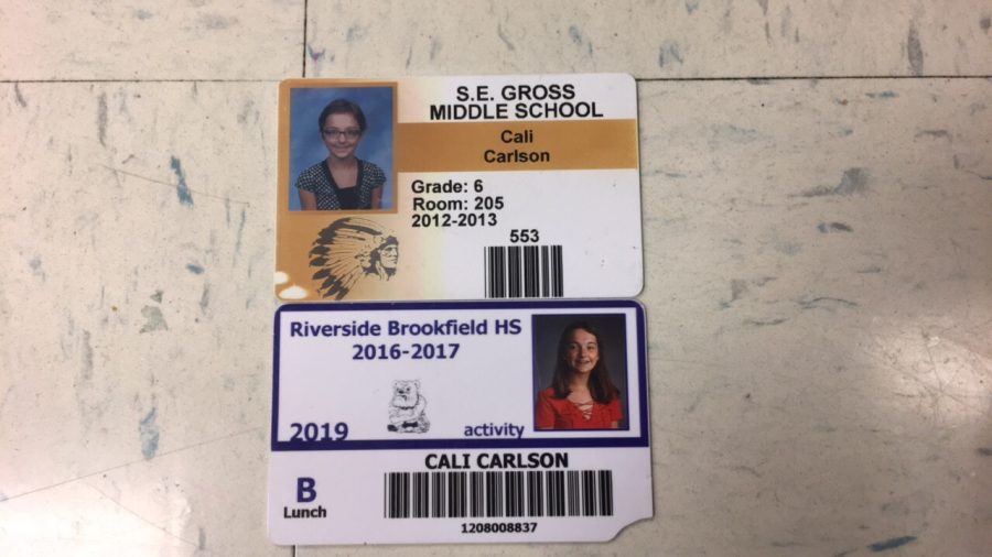 Sophomore Cali Carlsons change from middle school until now. 