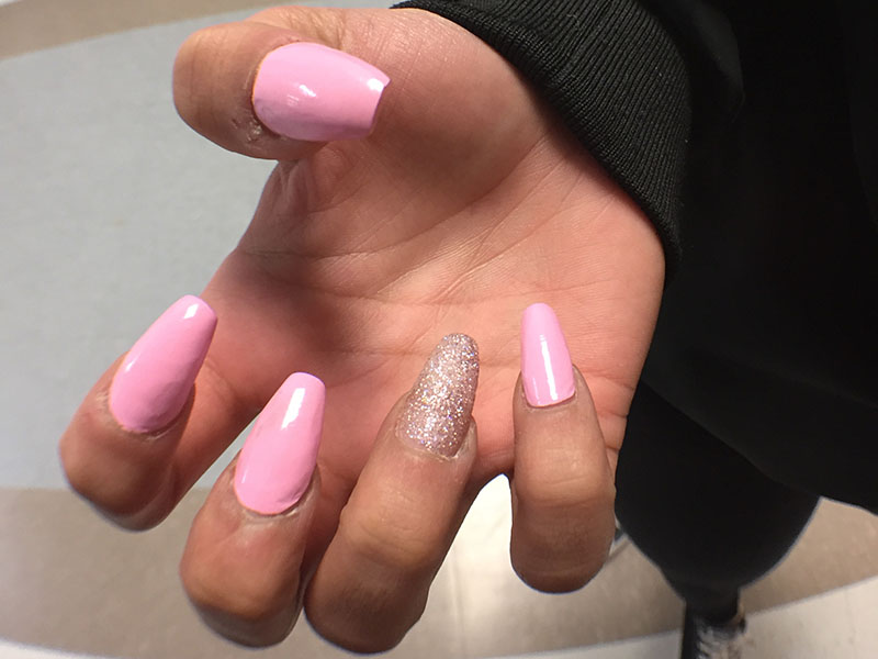 Morgan Johnsons nails