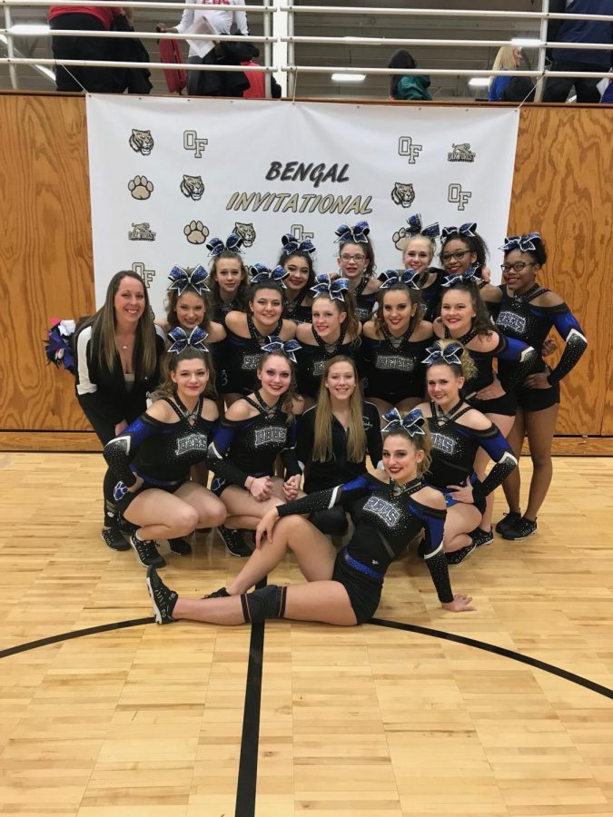 RB cheer team at Bengal invitational 