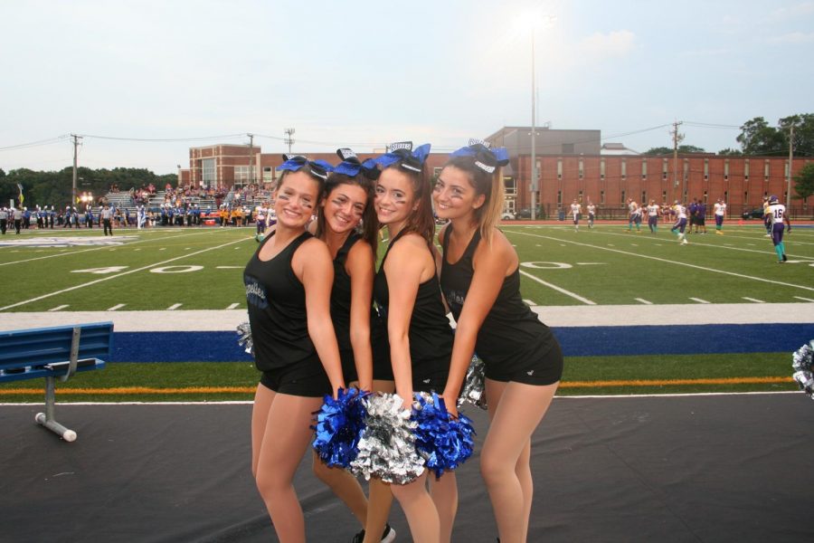 Four members of the RB poms team