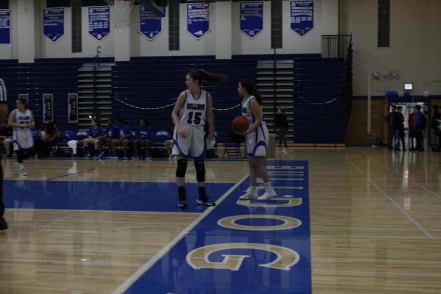 Leah Rettke (left) during Senior Night.