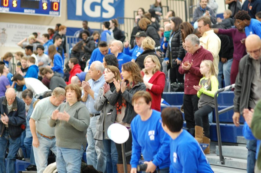 Spectators gather at a RB sporting event
Photo by Lexi Soto