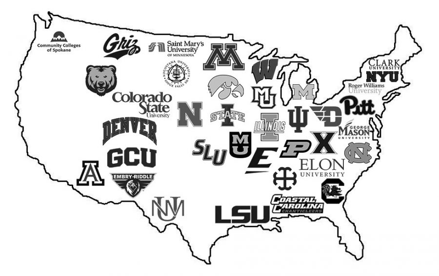 Last years college map.
