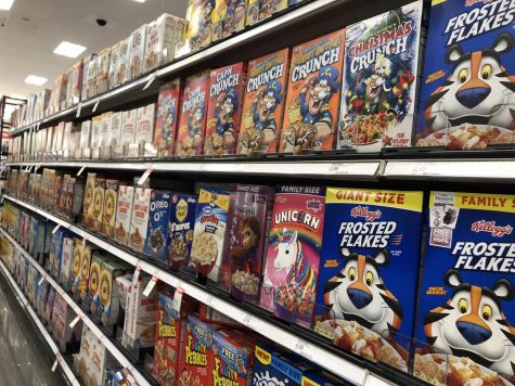 A snapshot of a local Targets wonderfully abundant cereal offerings