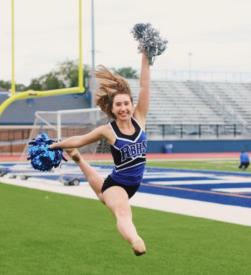 Olivia Meyers has participated in Pom Pons since her freshman year.