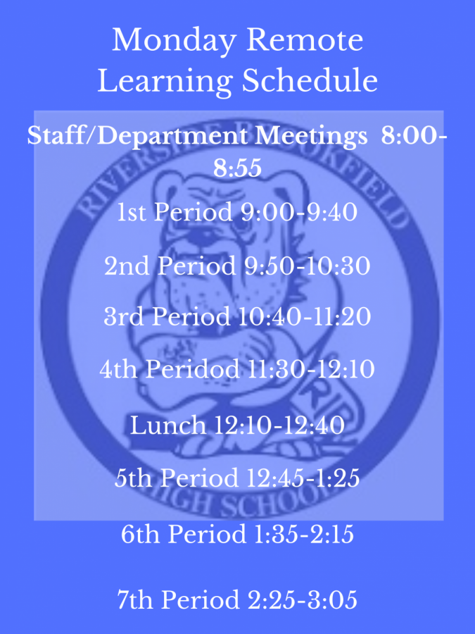 Multiple changes have been made to RB's remote learning schedule on Mondays.