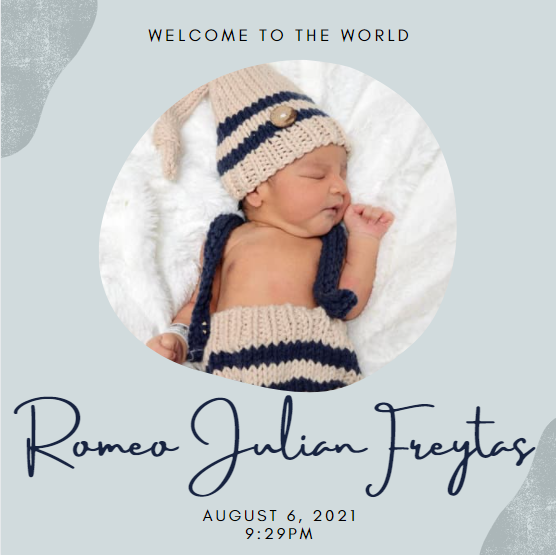 Freytas new child, Romeo Julian Freytas 