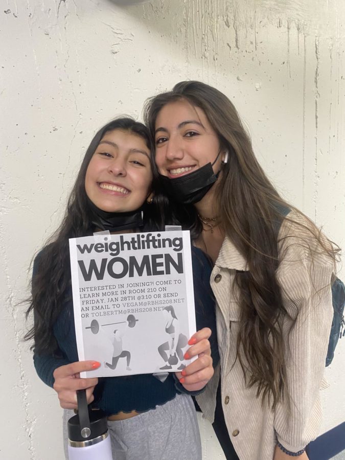 Two RB students eager to join the new Weightlifting Women club.