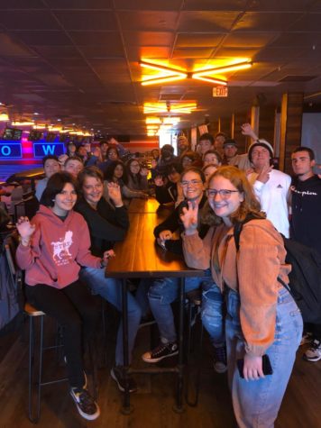 RB students at bowling outing at AMF lanes in Lyons. Photo courtesy of Dr. Hector Freytas.