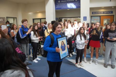 Mayan Covarrubias poses during her state send off.