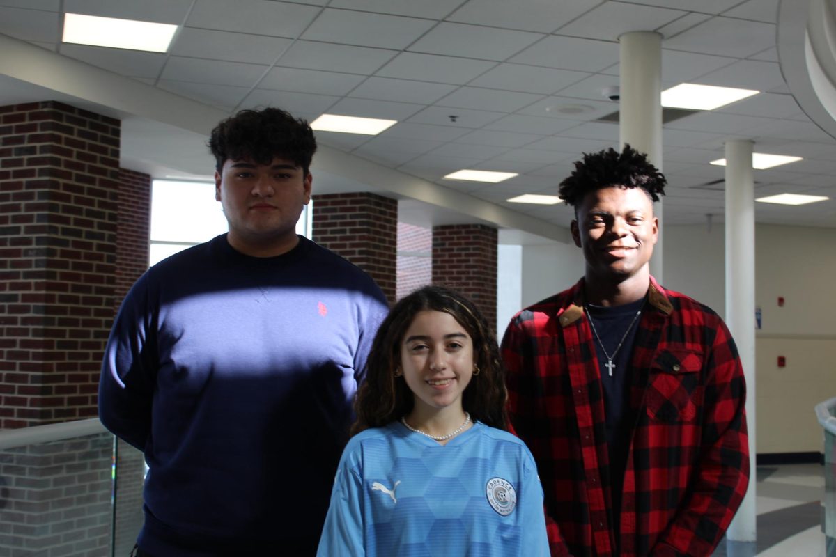 SELT members (from l. to r.): Manuel Garcia Rivera, Akemi De Lemos, and Kaleb Mccottry.